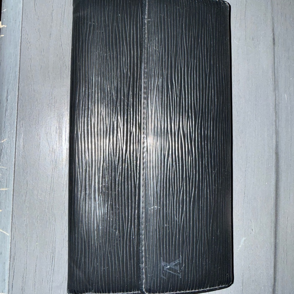 Louis Vuitton Black Epi long wallet